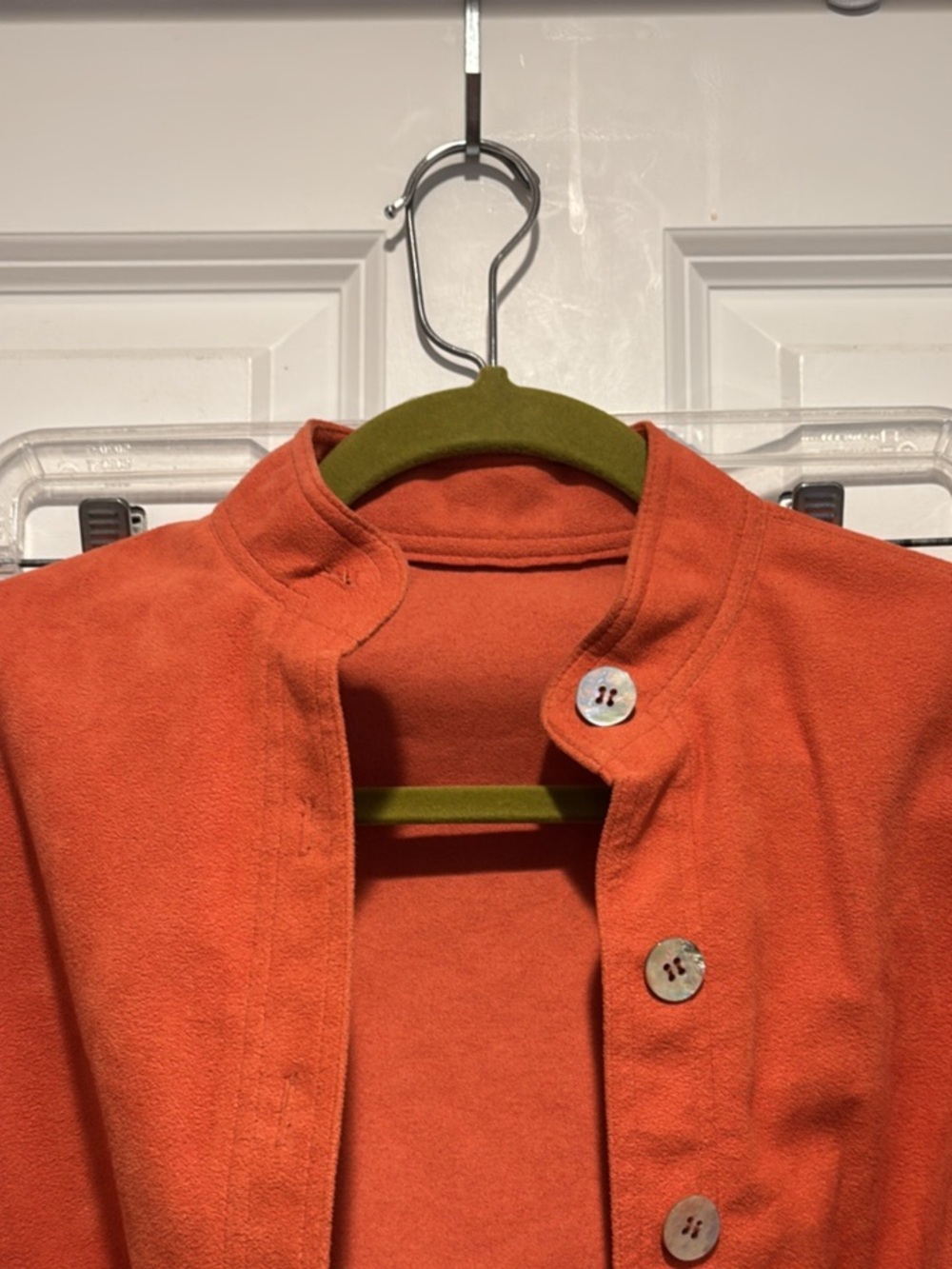 Orange Long Line Jacket - Picture 2 of 9